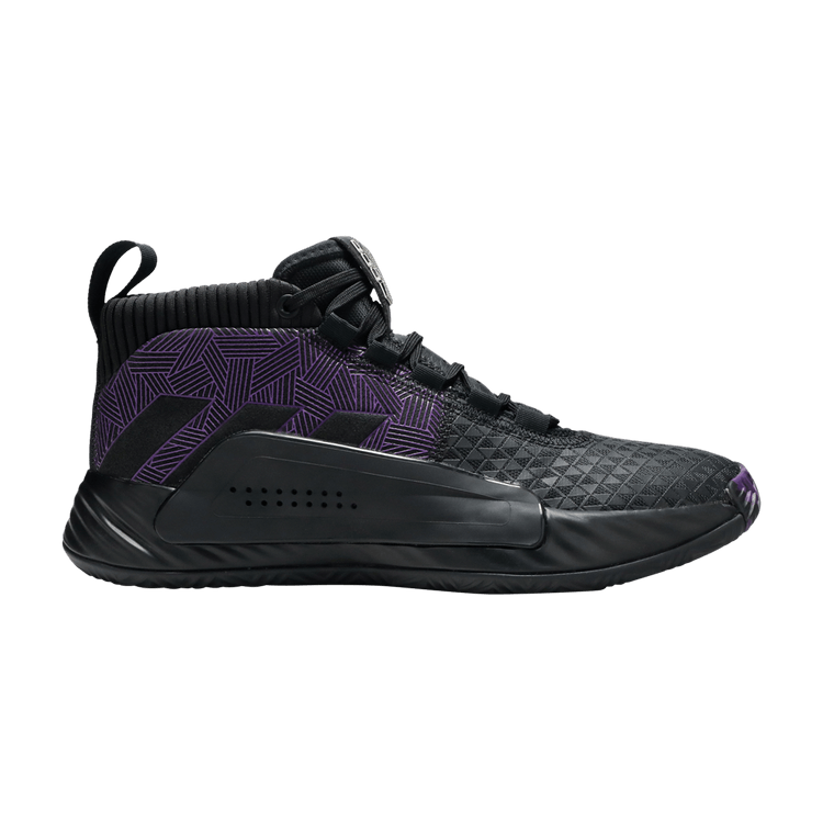Marvel x adidas Dame 5 'Heroes Among Us: Black Panther' — Core Black/Action Purple/Silver Metallic