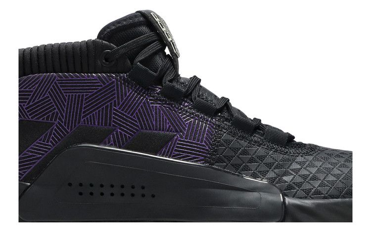 Marvel x adidas Dame 5 'Heroes Among Us: Black Panther' — Core Black/Action Purple/Silver Metallic