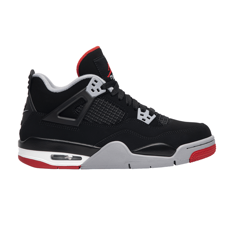 Air Jordan 4 Retro OG GS 'Bred' 2019 — Black/Cement Grey/Summit White/Fire Red
