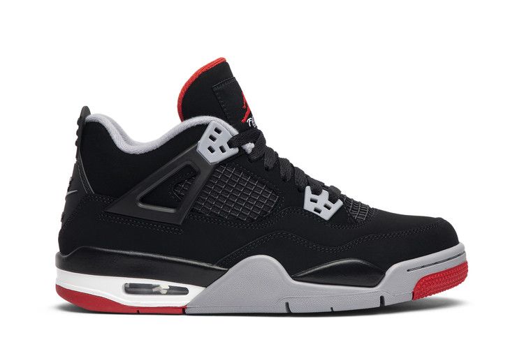 Air Jordan 4 Retro OG GS 'Bred' 2019 — Black/Cement Grey/Summit White/Fire Red