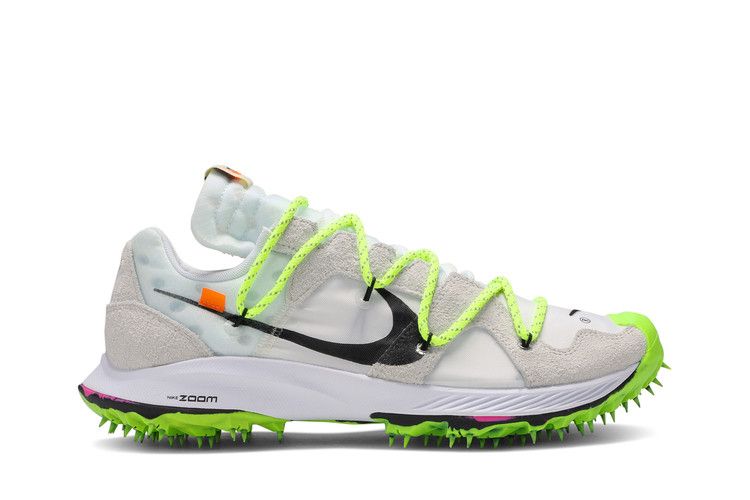 Off-White x Nike Wmns Air Zoom Terra Kiger 5 'Athlete in Progress - White' — White/Metallic Silver-Sail-Safety Orange (2)