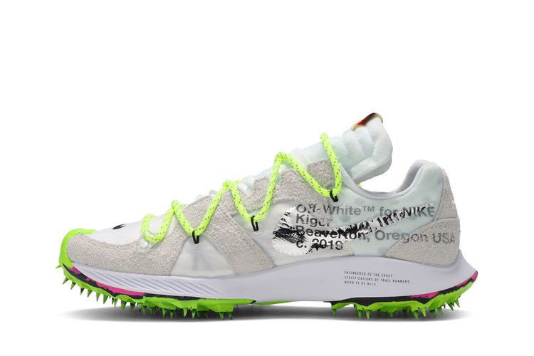 Off-White x Nike Wmns Air Zoom Terra Kiger 5 'Athlete in Progress - White' — White/Metallic Silver-Sail-Safety Orange (4)