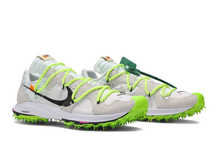 Off-White x Nike Wmns Air Zoom Terra Kiger 5 'Athlete in Progress - White' — White/Metallic Silver-Sail-Safety Orange (9)