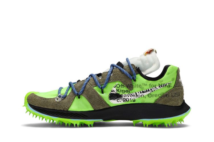 Off-White x Nike Wmns Air Zoom Terra Kiger 5 'Athlete in Progress - Electric Green' — Electric Green/Metallic Silver-Sail (4)