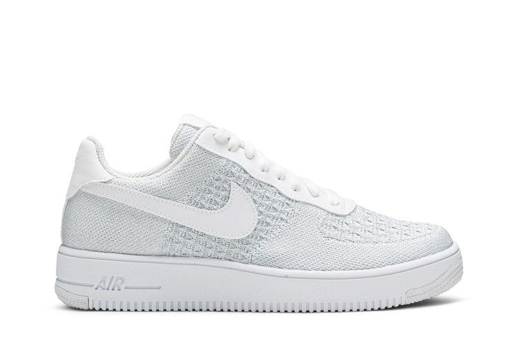 Nike Air Force 1 Flyknit Low 2.0 'Pure Platinum' — White/Pure Platinum (2)