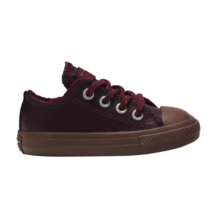 Converse Chuck Taylor All Star Ox 'Crinkle Leather' — Dark Sangria/ Terra Red