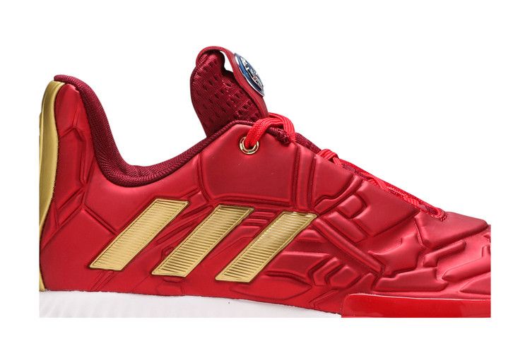 Marvel x adidas Harden Vol. 3 J 'Heroes Among Us: Iron Man' — Scarlet/Collegiate Burgundy/Gold Metallic