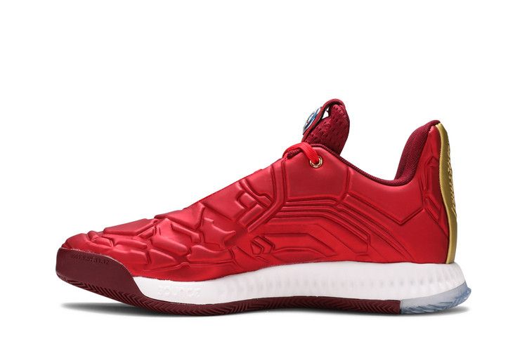 Marvel x adidas Harden Vol. 3 J 'Heroes Among Us: Iron Man' — Scarlet/Collegiate Burgundy/Gold Metallic