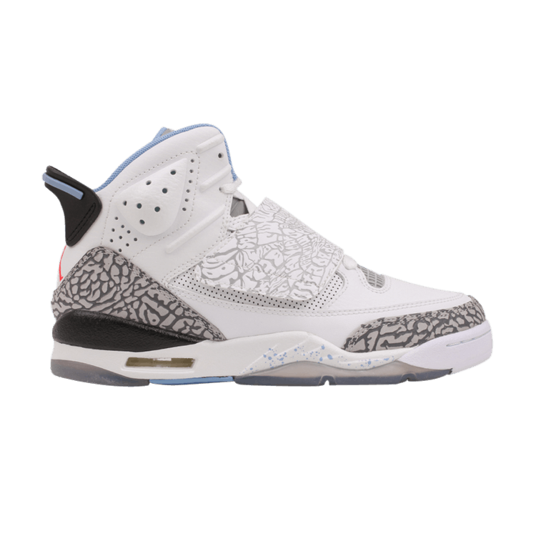Air Jordan Son Of Mars GS 'White Blue Cement' — White/Prism Blue/Wolf Grey/Black