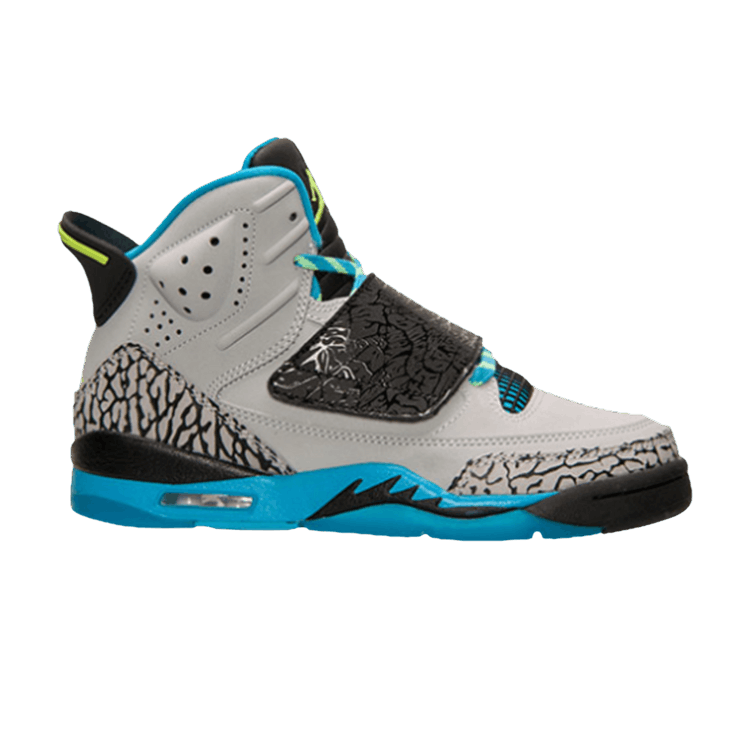 Air Jordan Son of Mars BG 'Grey Blue Lagoon' — Wolf Grey/Volt/Blue Lagoon/Black