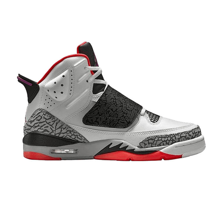 Air Jordan Son of Mars GS 'Hot Lava' — White /Fuchsia Flash-Black-Wolf Grey