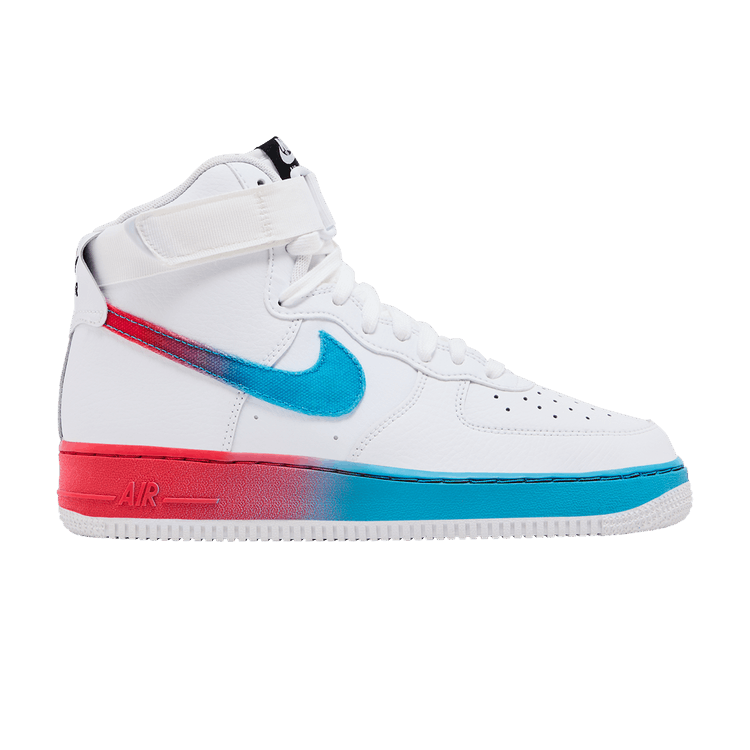 Nike Air Force 1 High '07 LV8 'Blue Ember Glow' — White/Blue Fury/Black-Ember Glow
