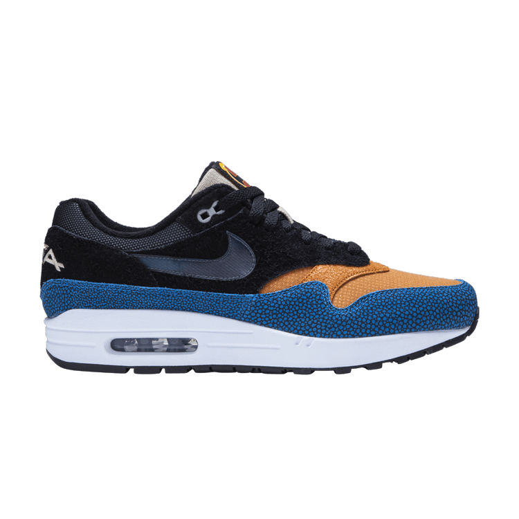 De'Aaron Fox x Nike Air Max 1 'Swipa' — Black/Cinder Orange/Photo Blue/Moon Particle/Desert Ore