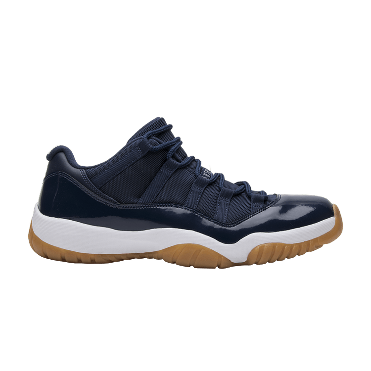 Air Jordan 11 Retro Low 'Navy Gum' — Midnight Navy/White-Gum Light Brown