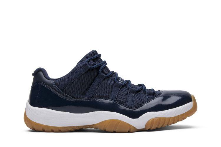 Air Jordan 11 Retro Low 'Navy Gum' — Midnight Navy/White-Gum Light Brown