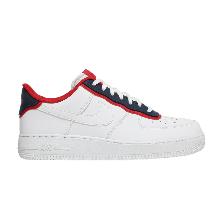 Nike Air Force 1 '07 LV8 'Double Layer - Obsidian Red' — White/Obsidian-University Red-White