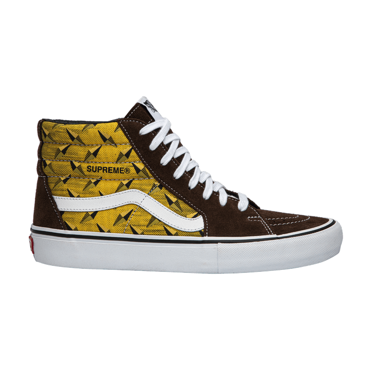 Supreme x Vans Sk8-Hi Pro 'Diamond Plate Brown' — Brown