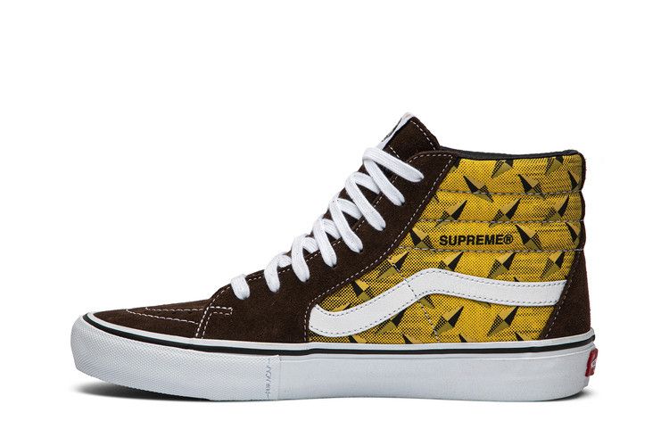 Supreme x Vans Sk8-Hi Pro 'Diamond Plate Brown' — Brown