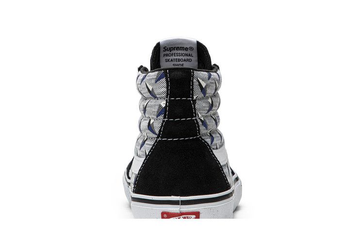 Supreme x Vans Sk8-Hi Pro 'Diamond Plate Black Grey' — Black