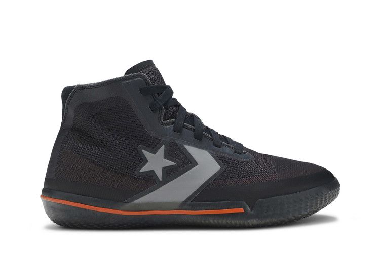 Converse All Star Pro BB 'Black' — Black/Bold Mandarin