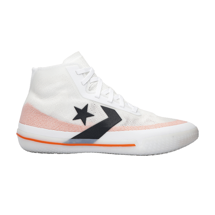 Converse All Star Pro BB 'White' — White/Bold Mandarin/Black