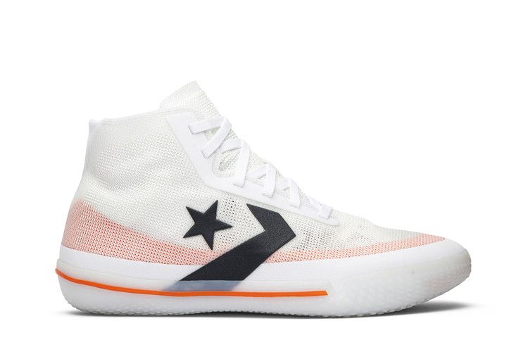 Converse All Star Pro BB 'White' — White/Bold Mandarin/Black
