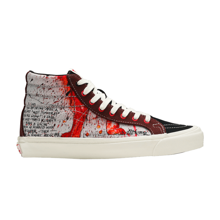 Ralph Steadman x Vans OG SK8-Hi LX 'Lion' — Red/Black