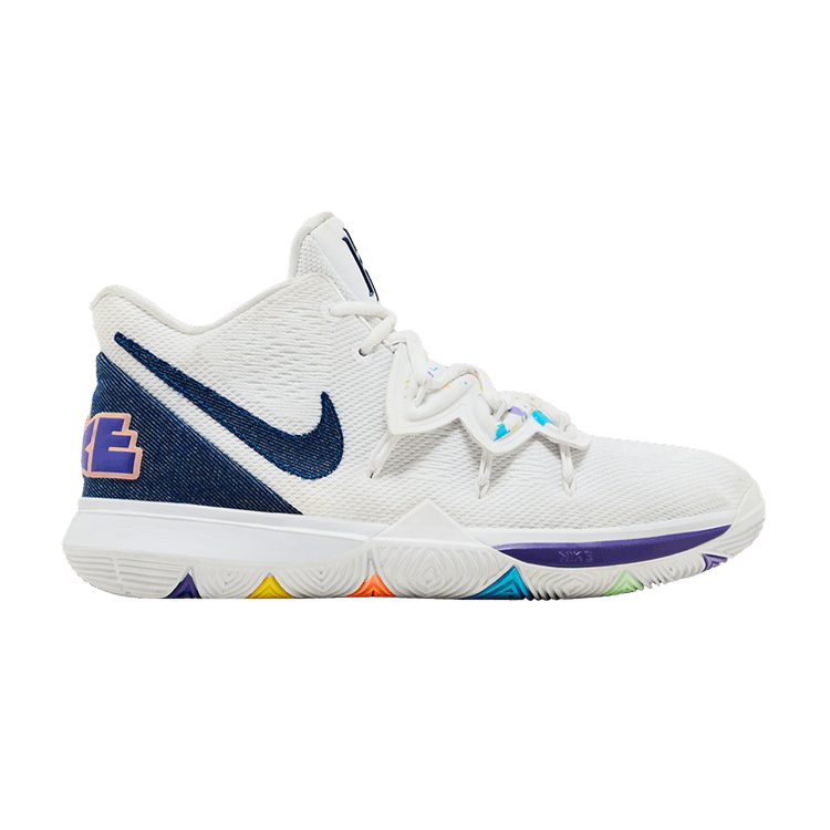 Kyrie 5 GS 'Have A Nike Day' — White/Deep Royal Blue-Glacier Blue