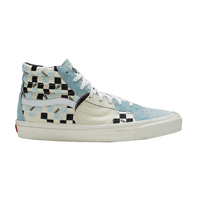 Vans SK8-Hi LX 'Bricolage Pack - Cool Blue' — Classic White/Cool Blue/Parisian Night