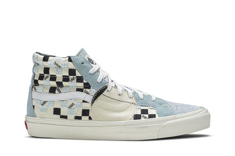 Vans SK8-Hi LX 'Bricolage Pack - Cool Blue' — Classic White/Cool Blue/Parisian Night