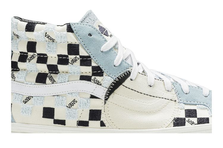 Vans SK8-Hi LX 'Bricolage Pack - Cool Blue' — Classic White/Cool Blue/Parisian Night