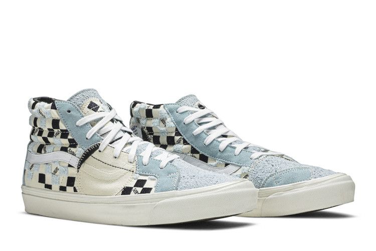 Vans SK8-Hi LX 'Bricolage Pack - Cool Blue' — Classic White/Cool Blue/Parisian Night