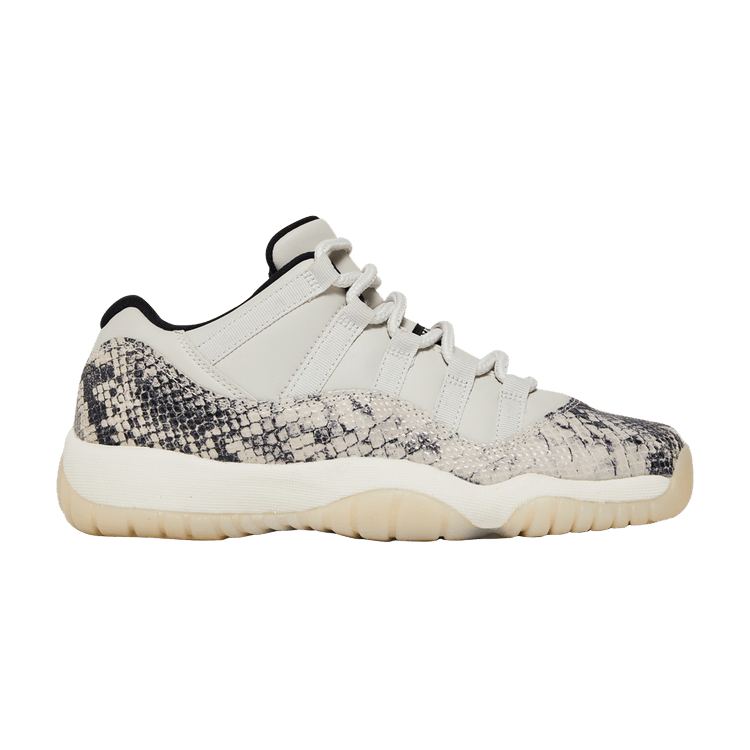 Air Jordan 11 Retro Low GS 'Light Bone Snakeskin' — Light Bone/Light Bone-Black-Smoke Grey