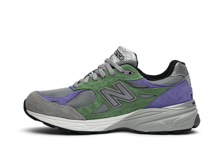 Stray Rats x New Balance 990v3 Made in USA 'Alternate' — Green/Grey/Purple