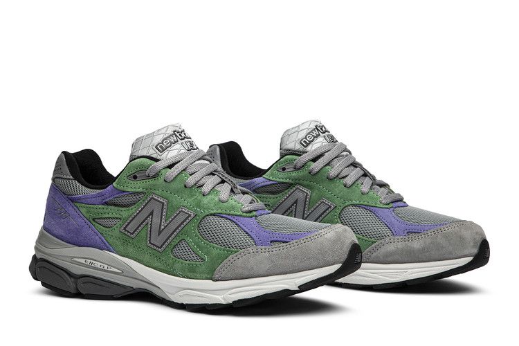 Stray Rats x New Balance 990v3 Made in USA 'Alternate' — Green/Grey/Purple