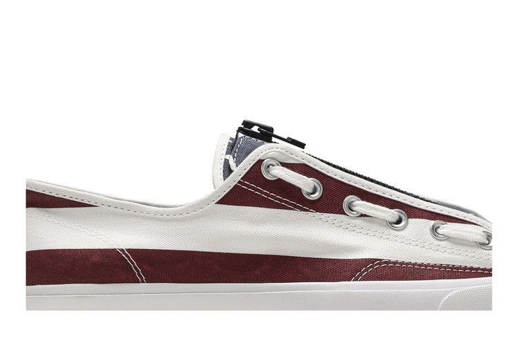 TheSoloist x Converse Jack Purcell Zip Ox 'Americana' — White/Garnet