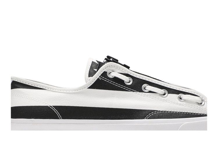 TheSoloist x Converse Jack Purcell Zip Ox 'Black Americana' — White/Black/White