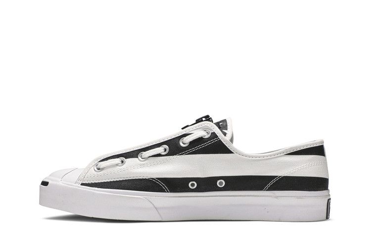 TheSoloist x Converse Jack Purcell Zip Ox 'Black Americana' — White/Black/White