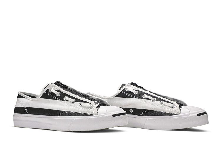 TheSoloist x Converse Jack Purcell Zip Ox 'Black Americana' — White/Black/White