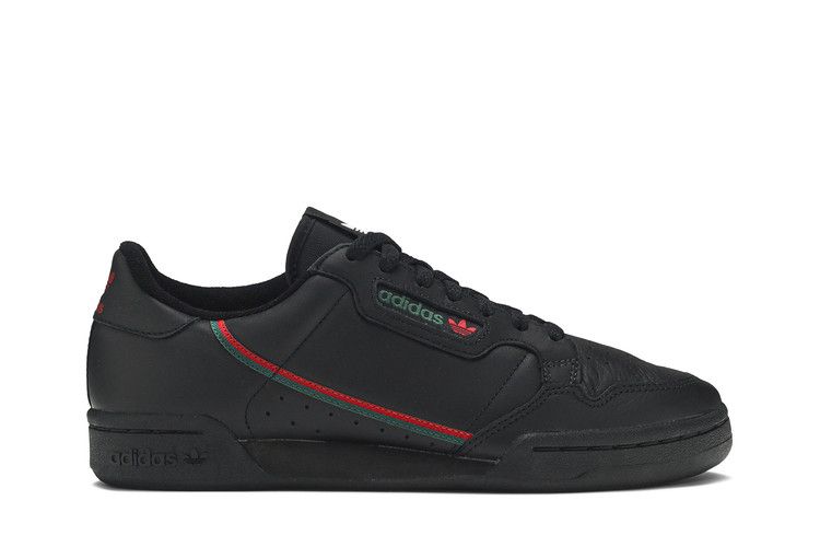 adidas Continental 80 'Black Scarlet Green' — Black/Scarlet/Core Green