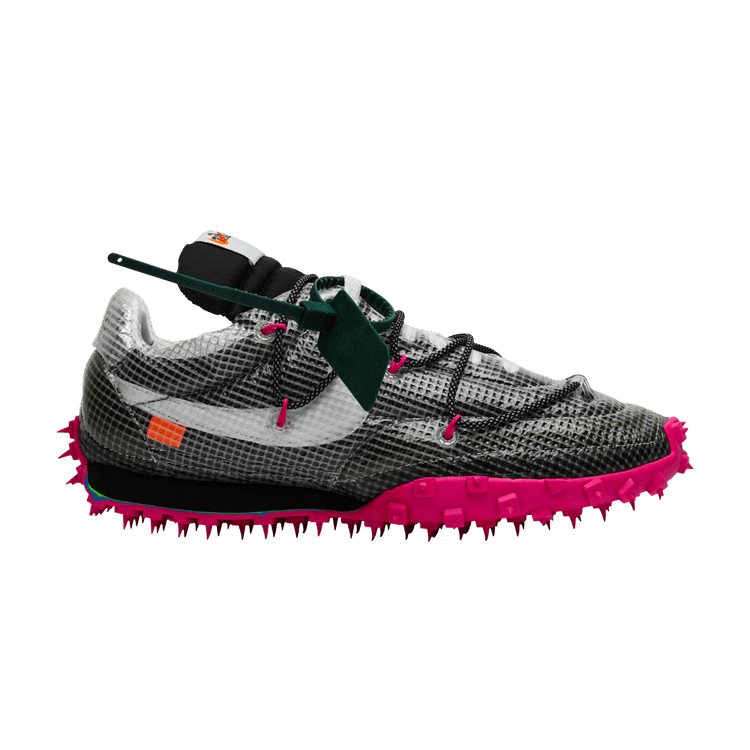 Off-White x Nike Wmns Waffle Racer 'Fuchsia' — Black/White/Fuchsia