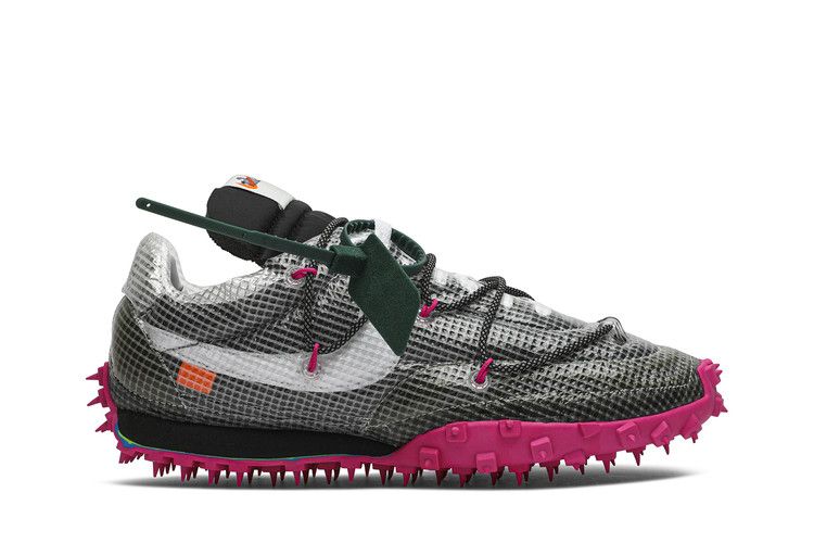 Off-White x Nike Wmns Waffle Racer 'Fuchsia' — Black/White/Fuchsia (2)