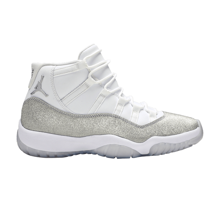Wmns Air Jordan 11 Retro 'Vast Grey' — White/Metallic Silver-Vast Grey
