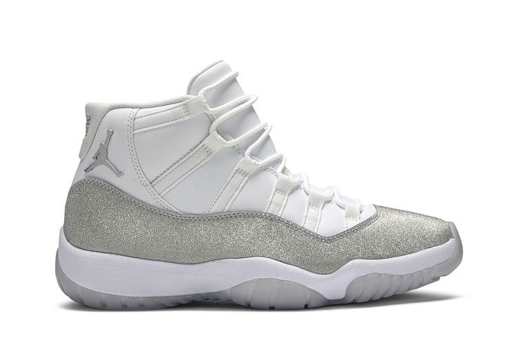 Wmns Air Jordan 11 Retro 'Vast Grey' — White/Metallic Silver-Vast Grey