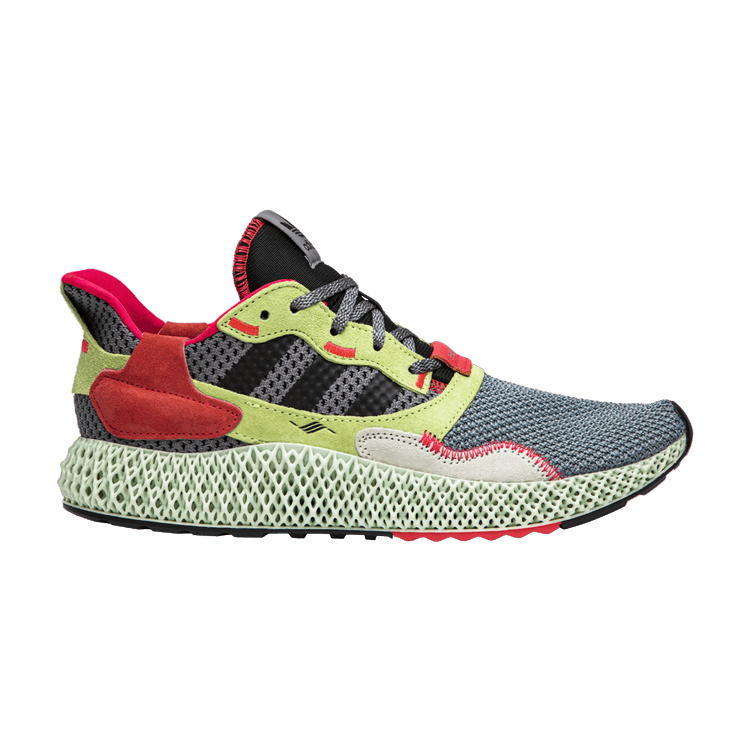 adidas ZX 4000 Futurecraft 4D 'Grey Yellow' — Grey Three/Core Black/Hi Res Yellow