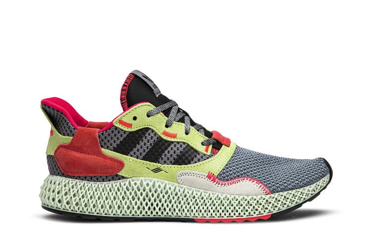 adidas ZX 4000 Futurecraft 4D 'Grey Yellow' — Grey Three/Core Black/Hi Res Yellow