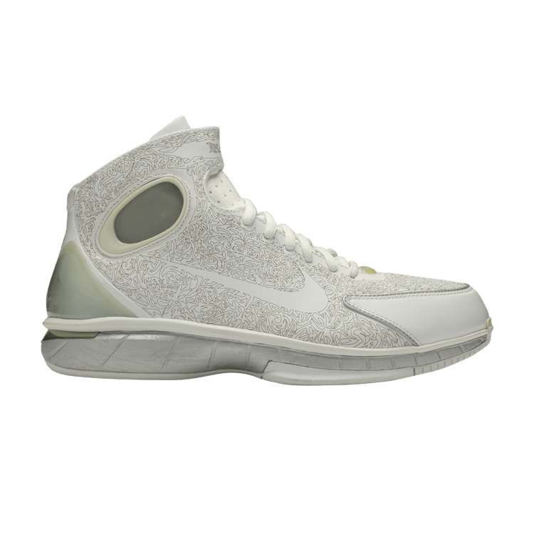 Nike Air Zoom Huarache 2K4 KB 'Laser White' — White/Metallic Silver-Metallic Gold