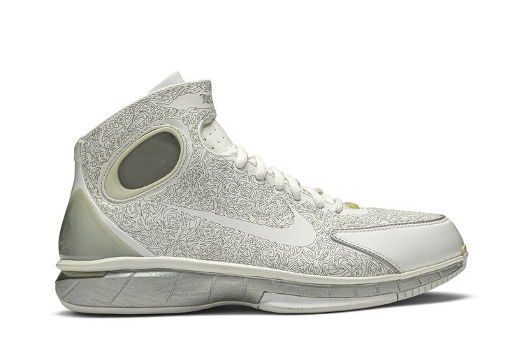 Nike Air Zoom Huarache 2K4 KB 'Laser White' — White/Metallic Silver-Metallic Gold