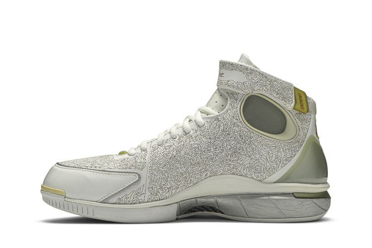 Nike Air Zoom Huarache 2K4 KB 'Laser White' — White/Metallic Silver-Metallic Gold