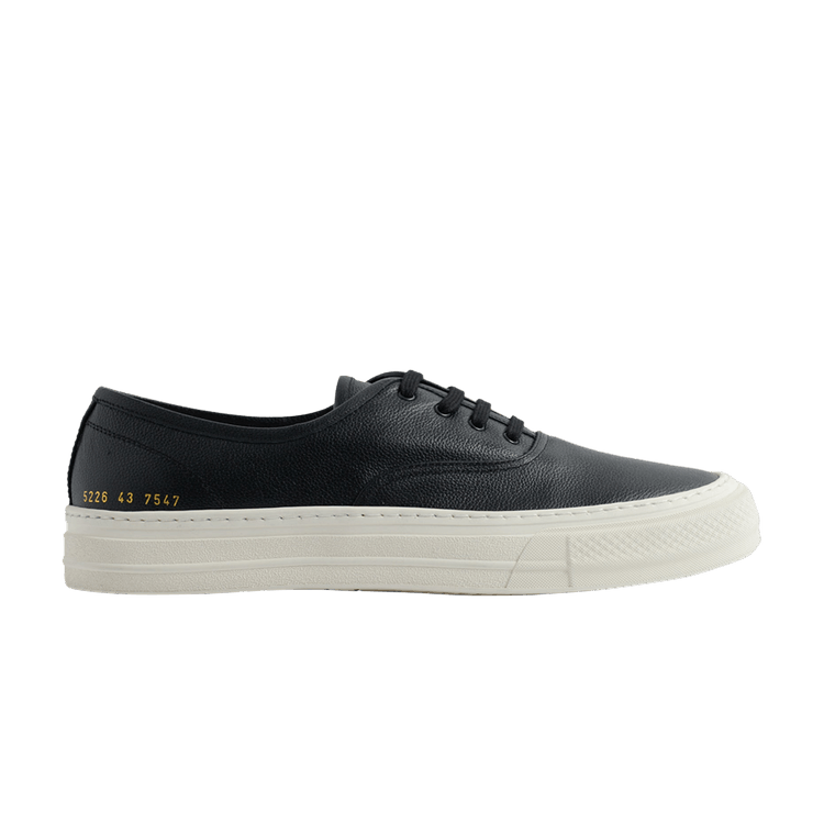 Common Projects Four Hole Lace-Up 'Black' — Black